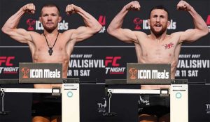 UFC. Петр Ян – Мераб Двалишвили: прямая видеотрансляция, смотреть онлайн 12.03.2023