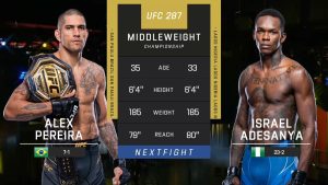 MMA. UFC 287: Алекс Перейра — Исраэль Адесанья: прямая видеотрансляция, смотреть онлайн 09.04.2023
